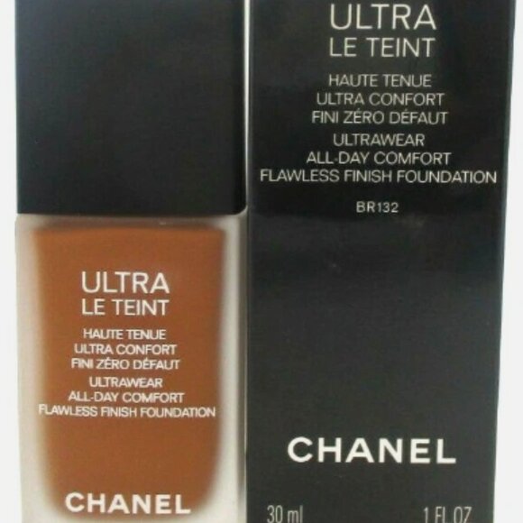 Chanel Ultra Le Teint Ultrawear Flawless Finish Foundation BR132 - Picture 1 of 9